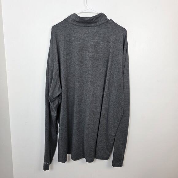 Columbia Gray 1/3 Zip Mock Neck Outdoor Omni-Shade Pullover Jacket Size 2XL - Picture 7 of 9
